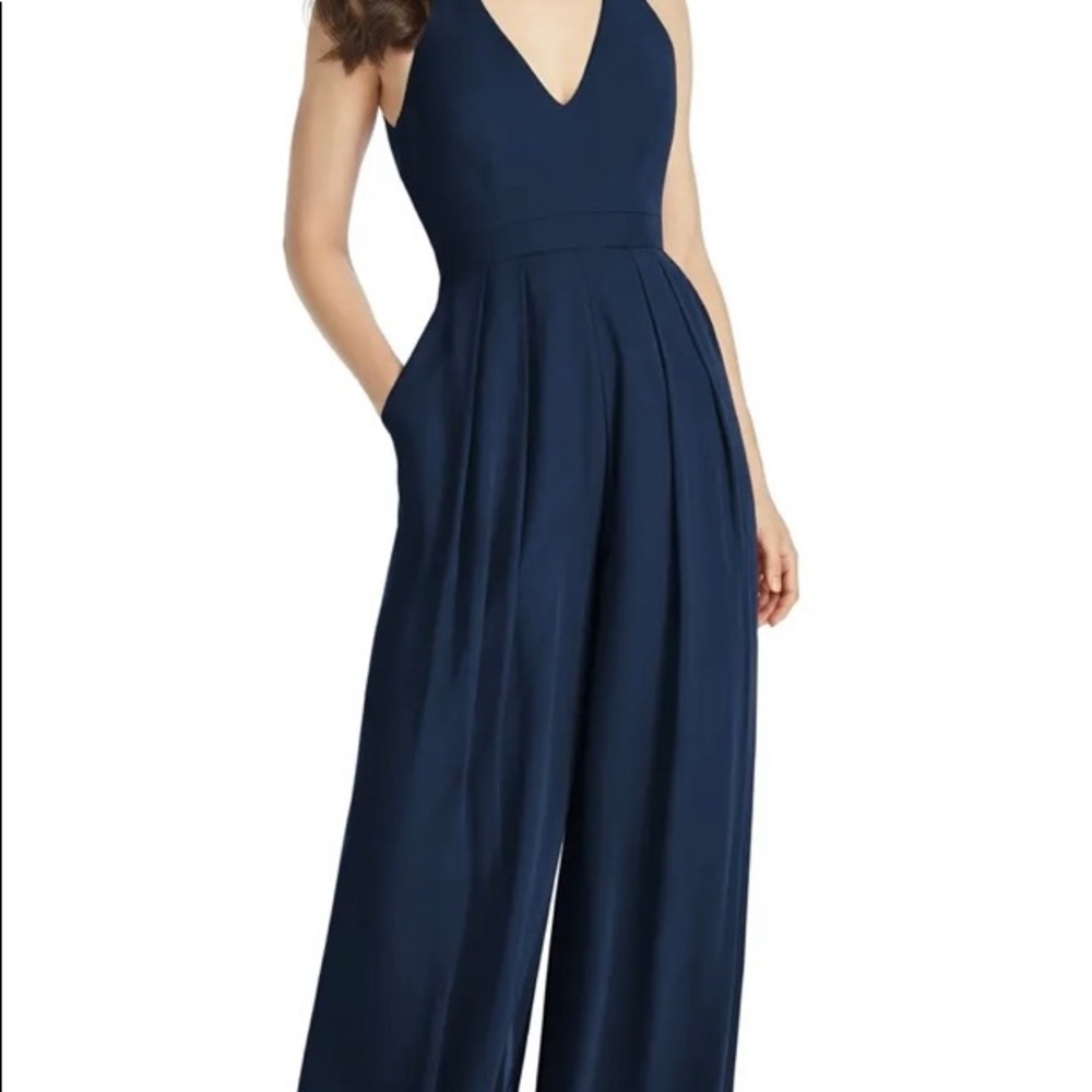 Arielle V-Neck Lux Chiffon Jumpsuit